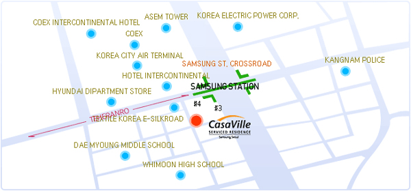 CasaVille Samsung Map