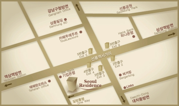 Seoul Residence Map