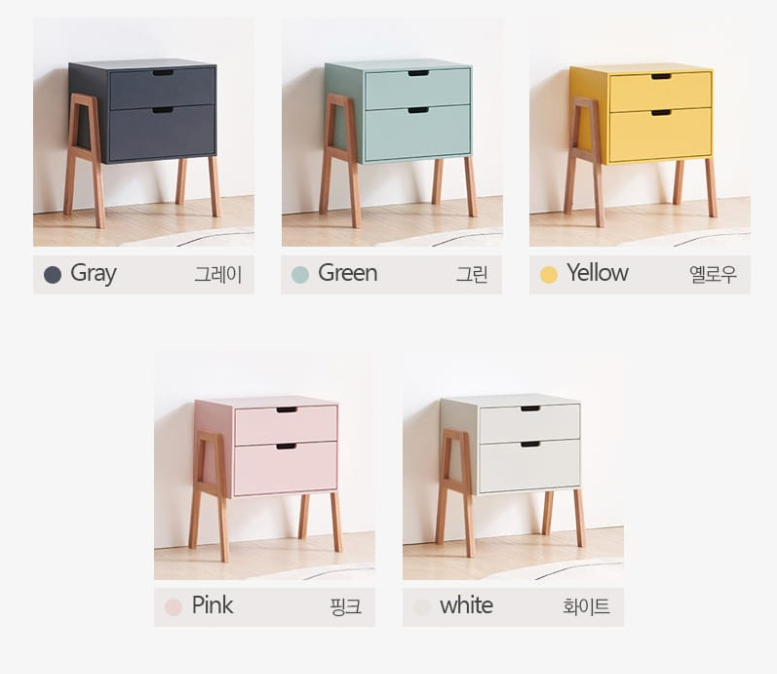 korea furniture rental BedSide Table